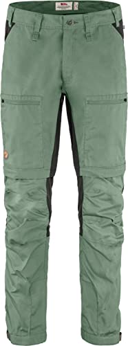 FJALLRAVEN Herren Abisko Lite Trekking Zip-Off M Reg Hose, Grün (Patina Green-Dark Grey), 56 von Fjäll Räven