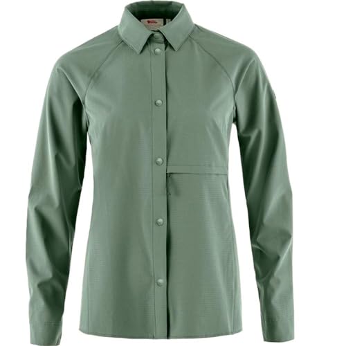 Fjallraven 14600151-614 Abisko Trekking Shirt W Shirt Damen Patina Green Größe M von Fjäll Räven