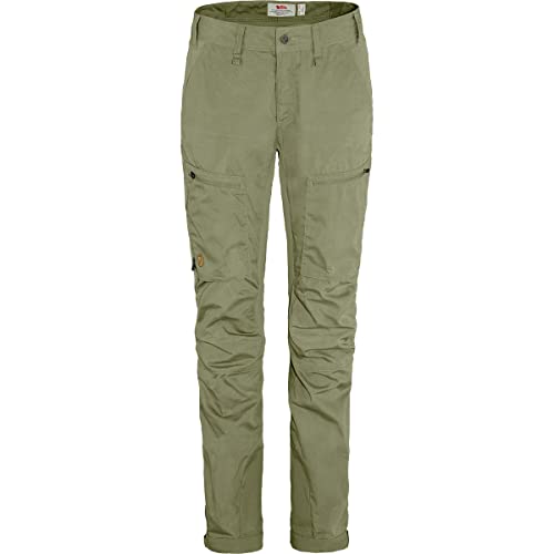 FJALLRAVEN Damen Abisko Lite Trekking TRS W Reg Hose, Olivgrün hell, 44 von Fjäll Räven