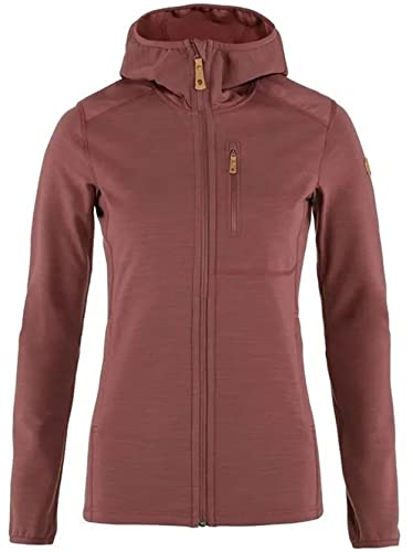 FJALLRAVEN Damen Keb Fleece Hoodie W Sweatshirt, Violett, M von Fjäll Räven