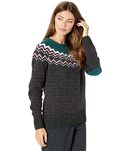 FJALLRAVEN Damen Övik Knit Sweater W Pullover, Grün (Arctic Green), L von Fjäll Räven