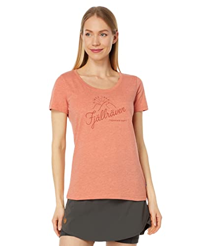 FJALLRAVEN Damen Sunrise W T-Shirt, Eberesche-rot-Melange, M von Fjäll Räven