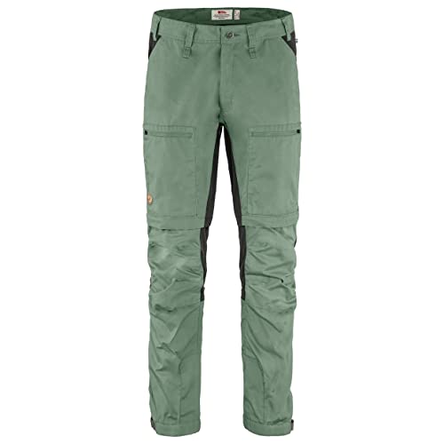 FJALLRAVEN Herren Abisko Lite Trekking Zip-Off M lang Hose, Grün (Patina Green-Dark Grey), 48 von Fjäll Räven