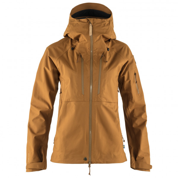 Fjällräven - Women's Keb Eco-Shell Jacket - Regenjacke Gr L braun von Fjällräven