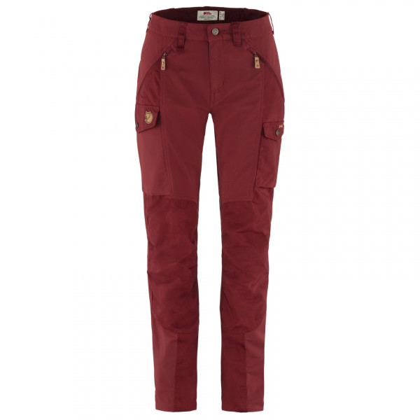 Fjällräven - Women's Nikka Trousers Curved - Trekkinghose Gr 34 - Raw Length rot von Fjällräven