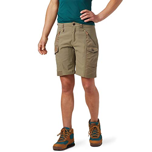 FJALLRAVEN Damen Nikka Shorts Curved W Hose, Light Olive , 40 von Fjäll Räven