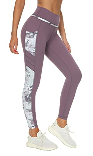 Flatik Sport Leggings Damen,Blickdicht Sport Leggings yogahose Sporthose Leggings mit Taschen L von Flatik