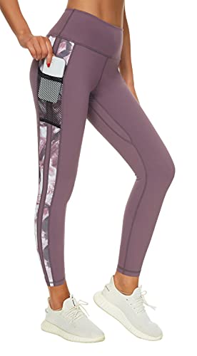 Flatik Leggings Damen mit Taschen，Damen Blickdicht Sport Leggings Damen Fitnesshose Sporthose Laufende Leggings M von Flatik