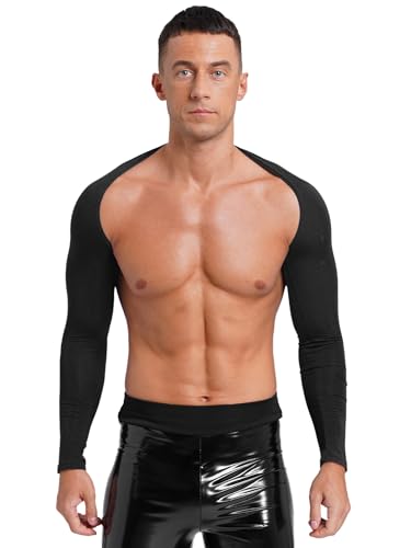 Fldy Herren Crop Top Bauchfreies Oberteil Langarm Sport Muskelshirt Kurzjacke Für Outdoorarbeit Radsport Jogging Wandern Gym Freien Schwarz Einheitsgröße Fldy Herren Crop Top Bauchfreies Oberteil Langarm Sport Muskelshirt Kurzjacke Für Outdoorarbeit Radsport Jogging Wandern Gym Freien Schwarz Einheitsgröße von Fldy