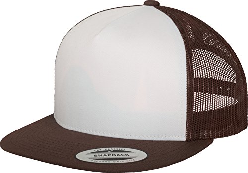 Flexfit Erwachsene Mütze Classic Trucker, Brn/Wht, One size, 6006W von Flexfit