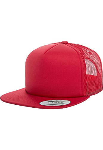 Flexfit Foam Trucker Cap, Red, One Size von Flexfit