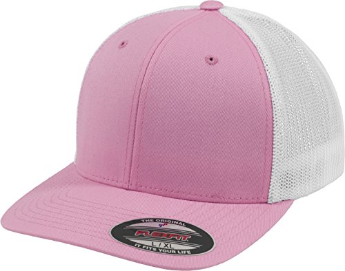 Flexfit Unisex Mesh Trucker 2-tone mützen, pink/wht, L-XL EU von Flexfit