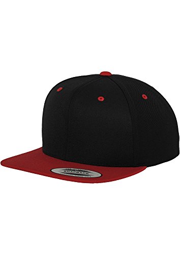 Flexfit Snapback Cap - Schwarz Rot von Flexfit