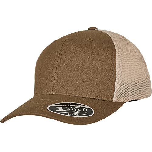 Flexfit Unisex 110 Ripstop Mesh Cap Baseballkappe, Loden, one Size von Flexfit