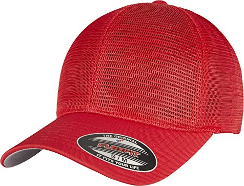 Flexfit Unisex 360-FLEXFIT 360 OMNIMESH Cap Baseballkappe, red, L/XL von Flexfit