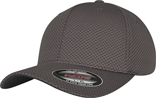 Flexfit Unisex 6584-Flexfit 3D Hexagon Jersey Cap Kape, Darkgrey, L/XL von Flexfit