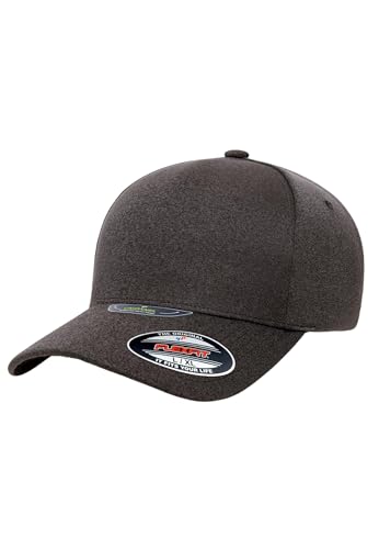 Flexfit Unisex 5577UP-Unipanel Melange Cap Baseballkappe, melangedarkgrey, S/M von Flexfit