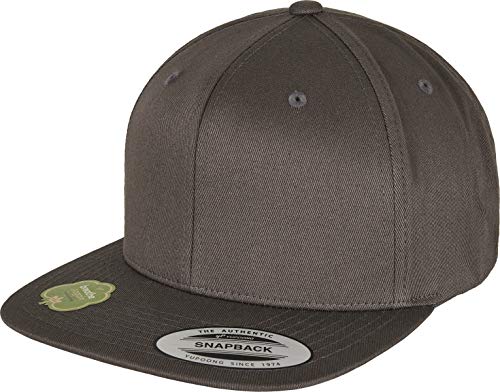 Flexfit Unisex-Adult 6089OC-Organic Cotton Snapback Baseball Cap, Darkgrey, one Size von Flexfit