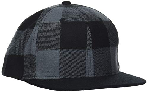 Flexfit Unisex 6089RC-Checked Flanell Snapback Kappe, blk/cha, one Size von Flexfit