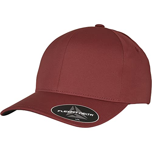 Flexfit Unisex Delta Baseballkappe, Maroon, S-M von Flexfit