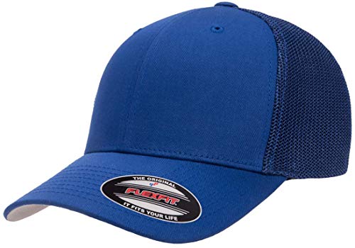 Flexfit Herren Mesh Fitted Trucker-Mütze, Königlich (Royal), Einheitsgröße von Flexfit