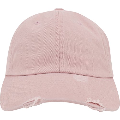 Flexfit Unisex 6245DC-Low Profile Destroyed Cap Caps, pink, one Size von Flexfit