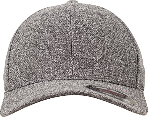 Flexfit Unisex 6355-Flexfit Melange Cap Kappe, dk.heathergrey, L/XL von Flexfit