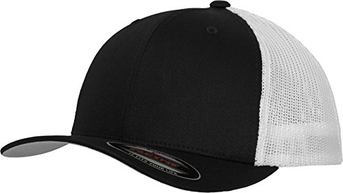 Flexfit Unisex Mesh Trucker 2 Ton M tzen, blk/wht, L-XL EU von Flexfit