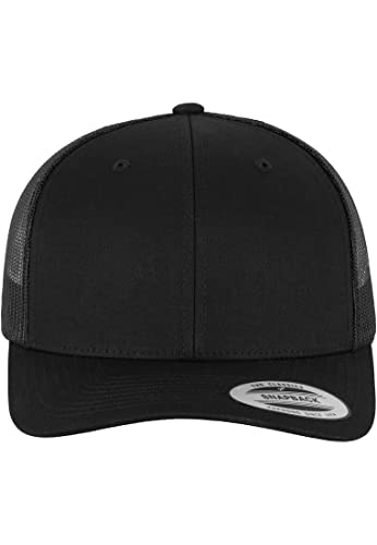 Flexfit Unisex Retro Trucker Baseballkappe, Black, Kids von Flexfit