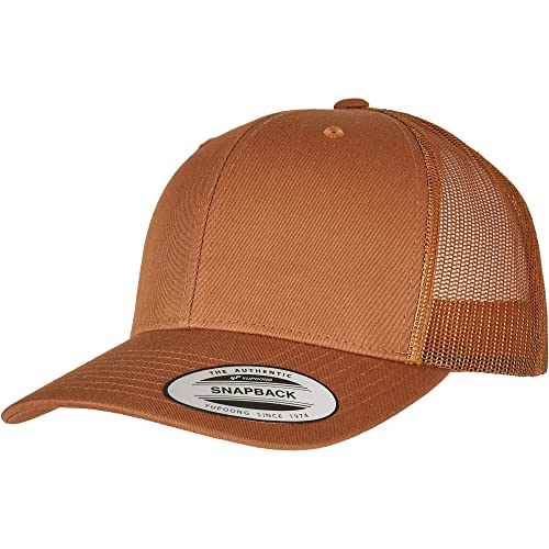 Flexfit Unisex Retro Trucker Baseballkappe, Caramel, one Size von Flexfit