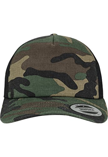 Flexfit Unisex 6606C-Camo Trucker Cap, woodcamo/blk, one Size von Flexfit