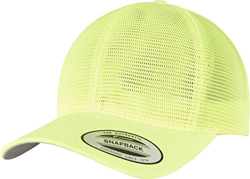 Flexfit Unisex 6360-360° Omnimesh Cap Baseballkappe, Neonyellow, one Size von Flexfit