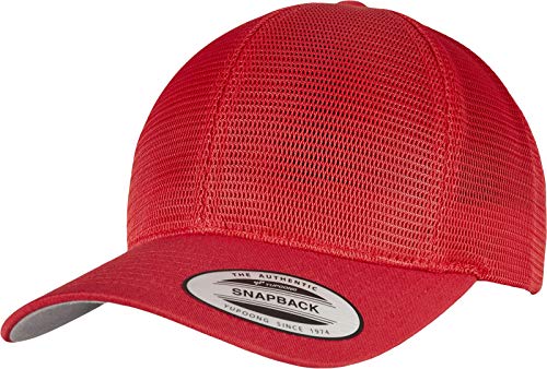 Flexfit Unisex 6360-360° Omnimesh Cap Baseballkappe, red, one Size von Flexfit