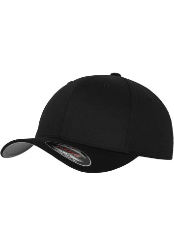 Original Flexfit Cap, black (Größe Youth), Schirmunterseite silbergrau von Flexfit