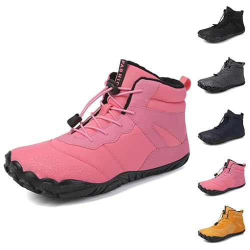 Flossty Wasserdicht Schnell Trocknend Traillaufschuhe Winter Barfußschuhe Damen Herren Wanderschuhe Zehenschuhe Hohe Warme und rutschfeste Stiefel von Flossty