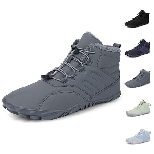 Flossty Wasserdicht Schnell Trocknend Traillaufschuhe Winter Barfußschuhe Damen Herren Wanderschuhe Zehenschuhe Hohe Warme und rutschfeste Stiefel von Flossty