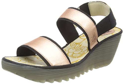 Fly London Damen Yaco416fly Sandale, Blush Gold, 36 EU von FLY London