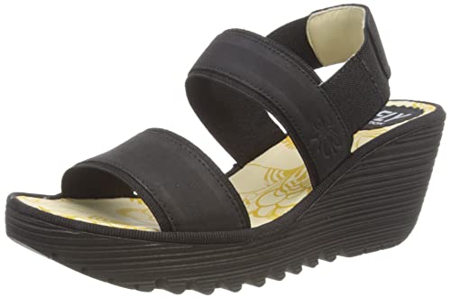 Fly London Damen Yaco416fly Sandale, Schwarz, 37 EU von FLY London