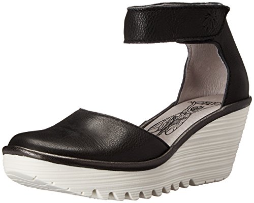 Fly London Damen Yand709Fly Wedge, Schwarz (Blackoffwhite), 40 EU von FLY London