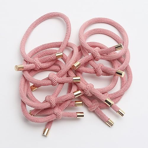 Haarschmuck Haargummis Haarspangen 10 Stück Elastische Haargummis Für Damen, Gummibänder, Hochwertige Mädchen-Haargummis, Stirnbänder, Haar-Accessoires, Haargel/Krawatten, Rosa, 10 Stück von Focisa