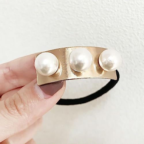 Haarschmuck Haargummis Haarspangen Damen Unregelmäßige Perle Haarband Einfache Gummiband Mädchen Haarband Elastische Haarband Damen Haar Zubehör Kopfbedeckung Style5 von Focisa