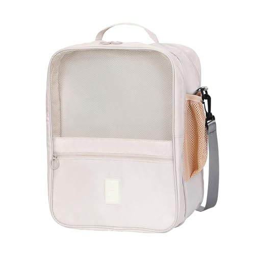 Folpus Reise-Schuhtasche, Schuh-Organizer-Tasche, staubdicht, wasserdicht, Schuh-Aufbewahrungstasche, Schuhbeutel für Hausschuhe, Outdoor, Erwachsene, Männer, Beige von Folpus