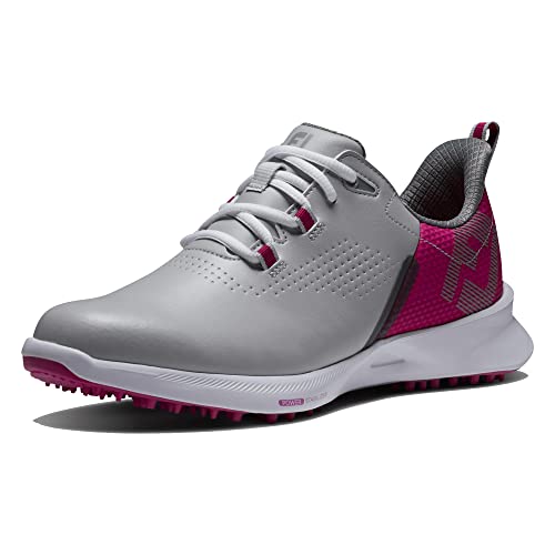 FootJoy Damen Fj Fuel Golfschuh, Grau/Beere/Dunkelgrau, 38.5 EU von FootJoy