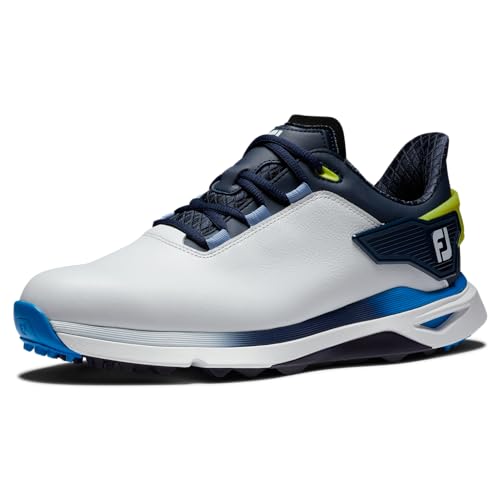 FootJoy Herren Pro|SLX Golfschuh, Weiß Marineblau, 44.5 EU Weit von FootJoy