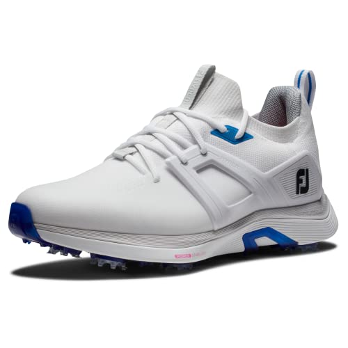 Footjoy Herren Hyperflex Golfschuh, Weiß, Weiß, Grau, 44.5 EU Weit von FootJoy