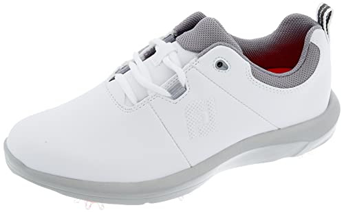 FootJoy Damen Ecomfort Golfschuh, Weiß/Grau, 37 EU von FootJoy