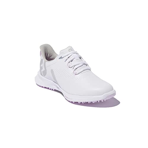 FootJoy Damen Kraftstoff Golfschuh, Weiß Weiß Rosa von FootJoy