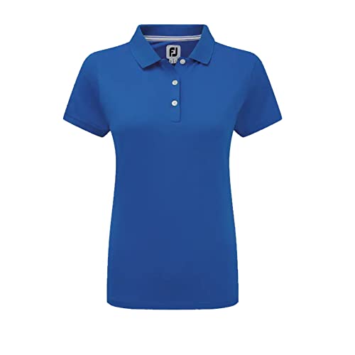 Footjoy Damen Stretch Pique Solid Golfhemd, Royal, X-Large von FootJoy