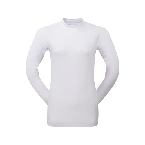 Footjoy Damen WMNS Base Layer Mock Golfhemd, Blanco, Medium von FootJoy