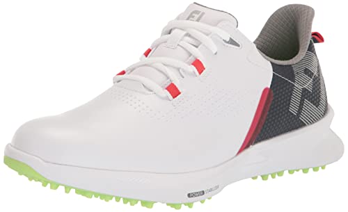 FootJoy Herren Fj Fuel Golfschuh, Weiß, Marineblau, Limette, 39.5 EU von FootJoy